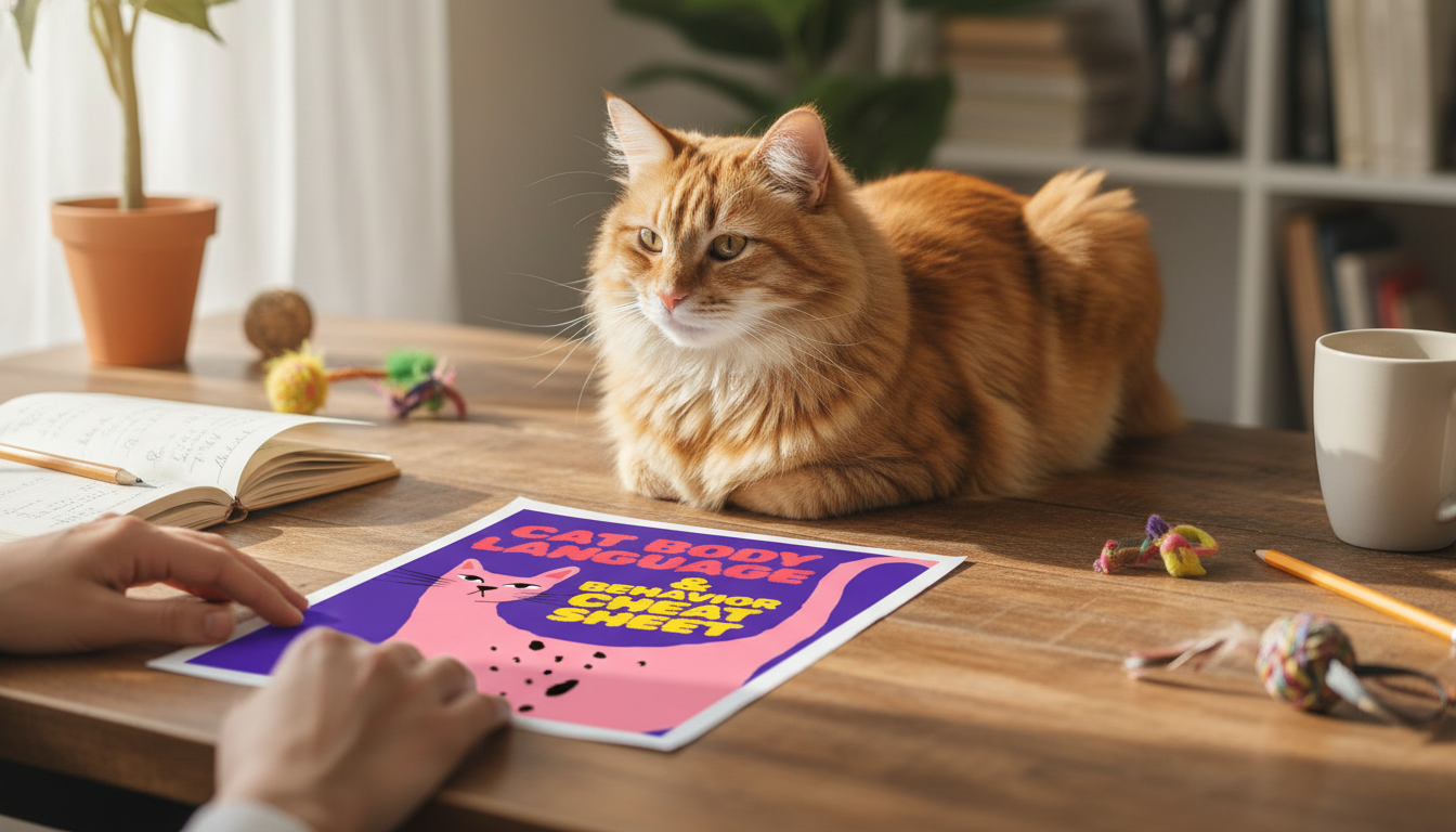 Cat Body Language Cheat Sheet: Signals, Tails, Meows