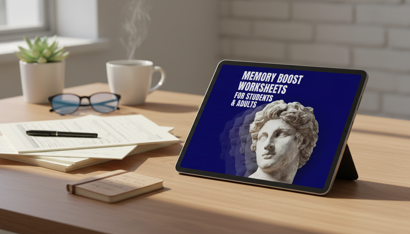 Memory Boost Worksheets: Printable & Digital Recall Drills