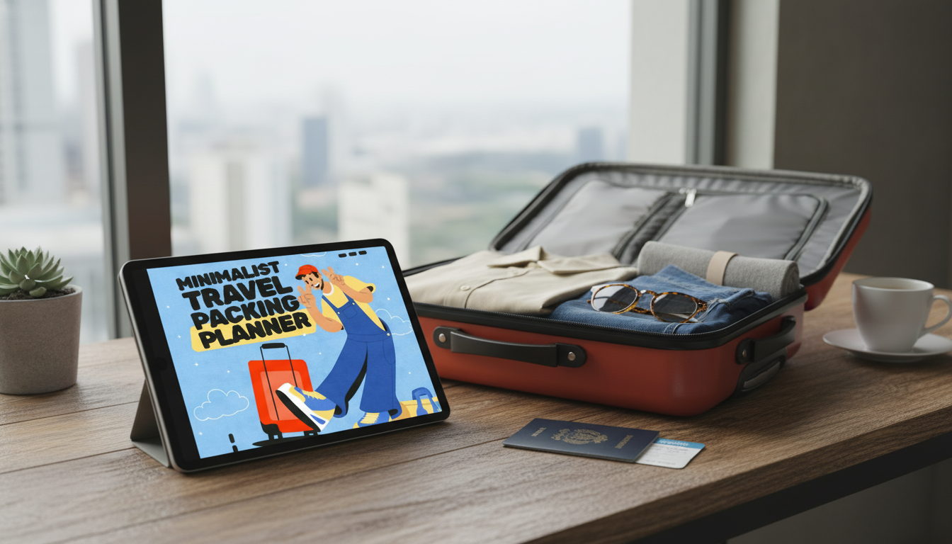 Minimalist Travel Packing Planner: Pack Light Every Time
