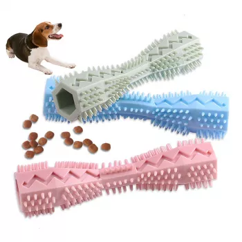 Soft Rubber Toothbrush Chew Stick for Dog Dental Care